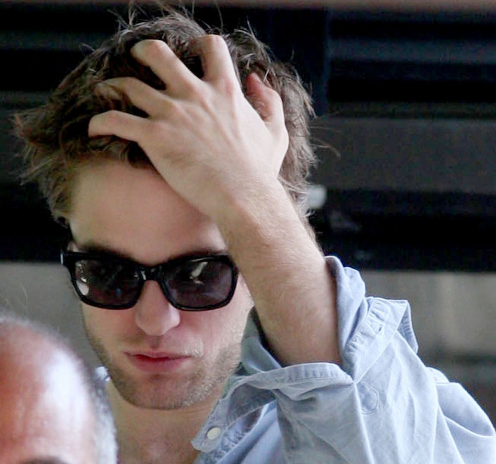 Pattinson all smiles