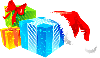 Animated_ Christmas_ Gifts_and_Santa_Hat