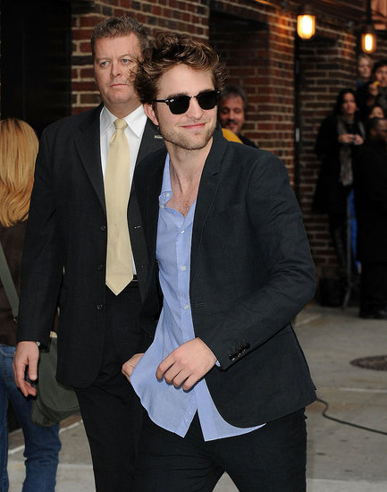 Rob arriving at Letterman2