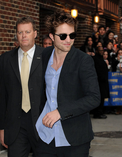 Rob arriving at Letterman3